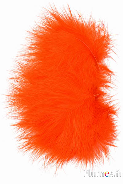 Kalkoen maraboe - 8-12 cm - oranje